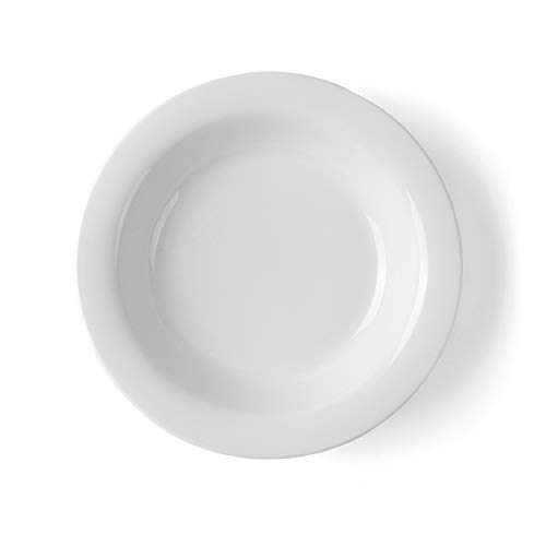 Holst Porzellan FT 121 Schmalfahne Teller tief 21 cm Karina, weiß, 21.5 x 21.5 x 3.5 cm, 6 Einheiten von Holst Porzellan