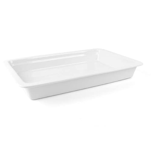 Holst Porzellan GN 1-1 65 Gastronorm GN-Schale 65 mm GN 1/1, weiß, 53 x 32.5 x 6.5 cm von Holst Porzellan