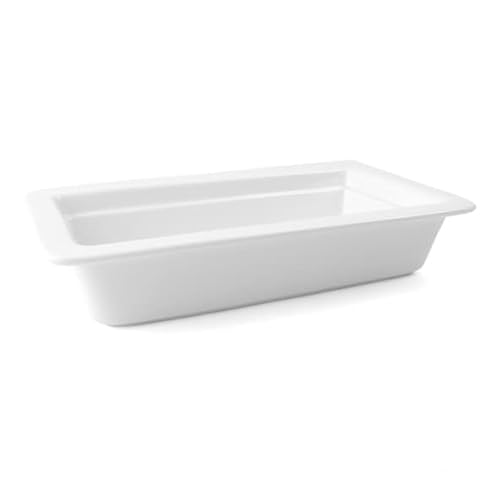 Holst Porzellan GN 1-3 65 Gastronorm GN-Schale 65 mm GN 1/3, weiß, 17.6 x 32.5 x 6.5 cm von Holst Porzellan