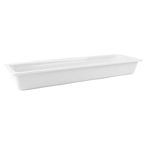 Holst Porzellan GN 2-4 65 Gastronorm GN-Schale 65 mm GN 2/4, weiß, 53 x 16.2 x 6.5 cm von Holst Porzellan