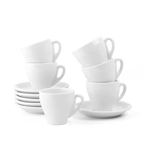 Porzellan Espressotassen "Italienische Form" Set 12-tlg. von Holst Porzellan