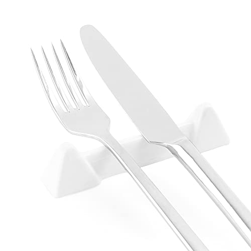 Holst Porzellan KP 102 Besteckhalter und Messerbank Pyramide 11 x 2 x 3 cm, weiß, 6 Einheiten von Holst Porzellan