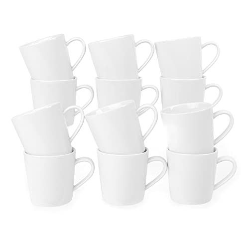 Holst Porzellan KT 005 FA3, 12er Set Kaffeebecher 0,24 l, Porzellan, Weiß von Holst Porzellan