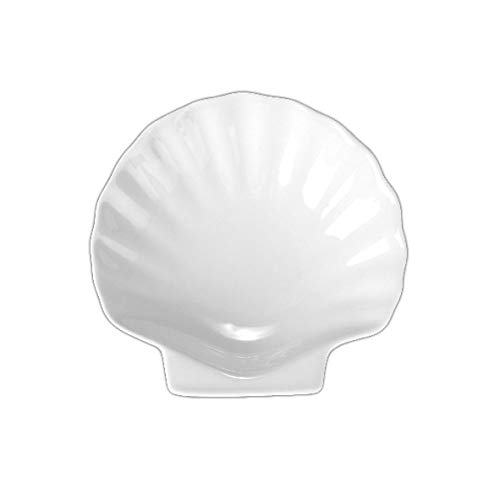 Holst Porzellan MS 012 Seifenschale Muschel 12 cm, weiß, 12 x 12.5 x 2.5 cm, 6 Einheiten von Holst Porzellan