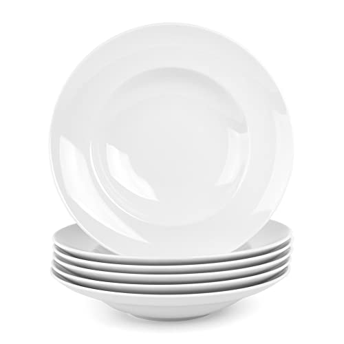 Holst Porzellan PB 27 PACK 6 Porzellan 6er Set Profi-Pastateller 26 x 5 cm 0,35 l, weiß, 6 Stück von Holst Porzellan