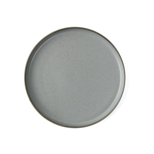Holst Porzellan RT 520 Porzellan Teller 21 cm mit hohem Rand Granito Grau 20,5 x 20,5 x 2,8 cm 1 Stück von Holst Porzellan