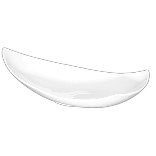 Holst Porzellan SB 2093 Schale 40 cm Tropfenform Teardrops Swing, weiß, 42.5 x 22.9 x 11.4 cm von Holst Porzellan