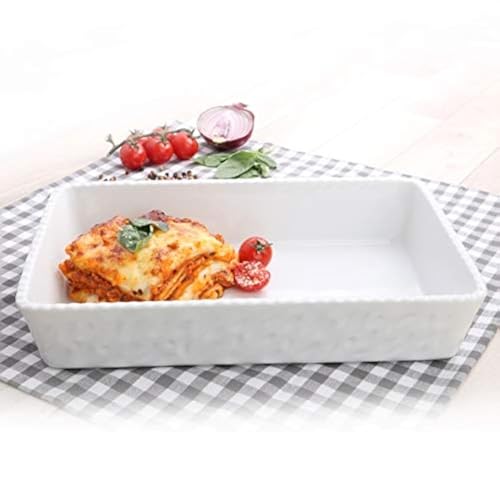 Holst Porzellan TOW 14540 Auflaufform & Auslagenschale eckig 40 x 26 cm, weiß, 40.5 x 25.5 x 6.5 cm, Toscana Eckig von Holst Porzellan