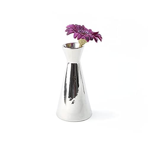 Holst Porzellan VX 2222 Blumenvase 14 cm X-Form Silber, Silber, 7 x 7 x 14 cm, 2 Einheiten von Holst Porzellan