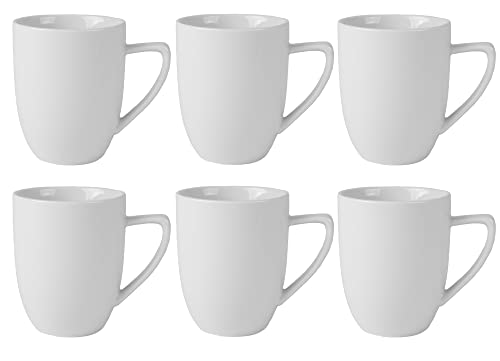 6 x 0,28 l Porzellantasse | Kaffeebecher | Tasse aus Hart-Porzellan | Glühweinbecher | Maße Ø 7,9 cm, Höhe 9,9 cm von Holst Porzellan
