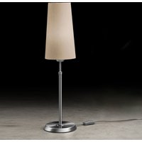 Holtkötter Leuchten 6263 Tischleuchte, schmal Nickel matt, Chintz Sand von Holtkötter Leuchten