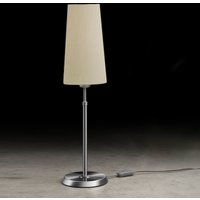 Holtkötter Leuchten 6263 Tischleuchte, schmal Nickel matt, Chintz Champagner von Holtkötter Leuchten