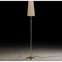 Holtkötter Leuchten 6354 Stehleuchte, schmal Messing matt, Chintz Sand von Holtkötter Leuchten