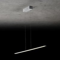 Holtkötter Leuchten Epsilon RR LED Pendelleuchte, Länge: 123 cm Silber matt von Holtkötter Leuchten