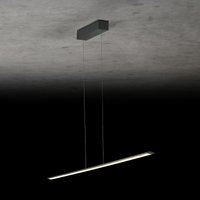 Holtkötter Leuchten Epsilon RR LED Pendelleuchte, Länge: 123 cm Platin von Holtkötter Leuchten