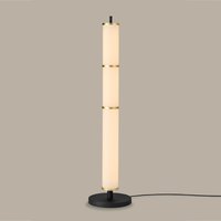 Holtkötter Leuchten Fidelio LED Stehleuchte schwarz / Eloxal Messing, Opalglas von Holtkötter Leuchten