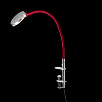 Holtkötter Leuchten Flex K LED Klemmleuchte Aluminium matt / rot von Holtkötter Leuchten