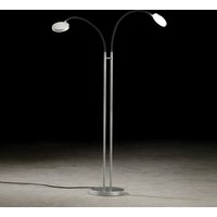 Holtkötter Leuchten Flex Twin LED Stehleuchte Aluminium matt / schwarz von Holtkötter Leuchten
