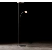 Holtkötter Leuchten Nova Flex LED Deckenfluter mit Lesearm Aluminium matt / grau von Holtkötter Leuchten