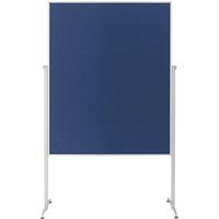 Magnetoplan Design-Moderatorentafel "evolution plus" einteilig, Filz blau, 1200 x 1500 mm von HOLTZ