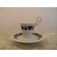 Meissen Moccatasse Weinlaub von Holunderhof