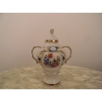 Vintage Gräfenroda Deckelvase von Holunderhof