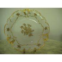 Wallendorf Anbietteller Weiss/Gold von Holunderhof