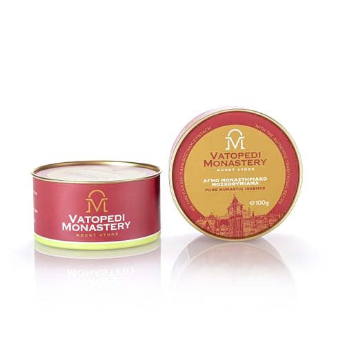 Reine Kloster-Weihrauch vom Berg Athos mit authentischem traditionellem Rezept, 100 g (Wüstenblüten) von VATOPEDI MONASTERY