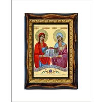 Heilige Kyranna Und Aquilina Von Thessaloniki - E Di Salonnico Et De Thessalonique von HolySpiritArt