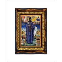 Heiliger Gedeon Aus Dem Kloster Karakallou - Saint Gideon Der Neue Gerechte Märtyrer Von von HolySpiritArt