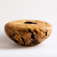 Dekorative Vase, Rustikale Holz Herzstück, Handgefertigtes Wohndekor Aus Holz, Boho Bauernhaus Geschenk, Olivenholzkunst, Trockene Knospe Vase von HolyWoodTurning