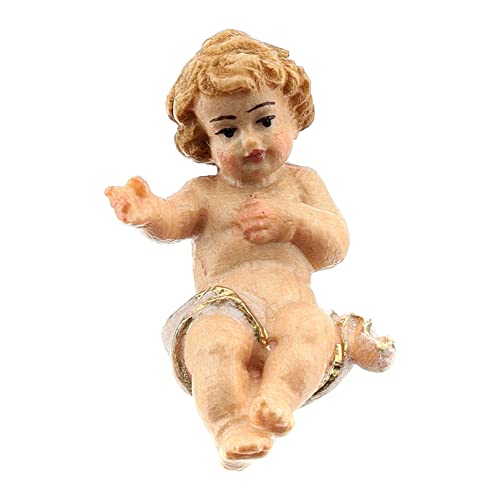 Christkind Grödnertal Holz für Krippe Rainell 11cm von Holyart