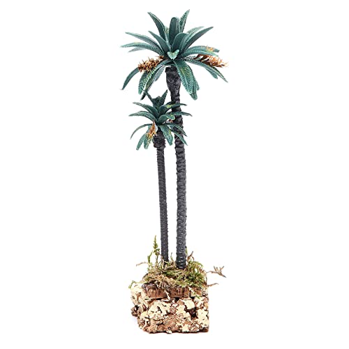 Doppel-Palme 20 cm hoch aus PVC von Holyart
