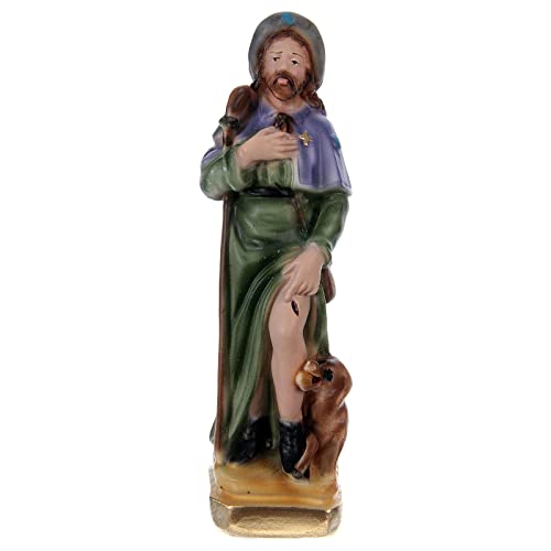 Heiliger Rochus 15cm bemalten Gips von Holyart