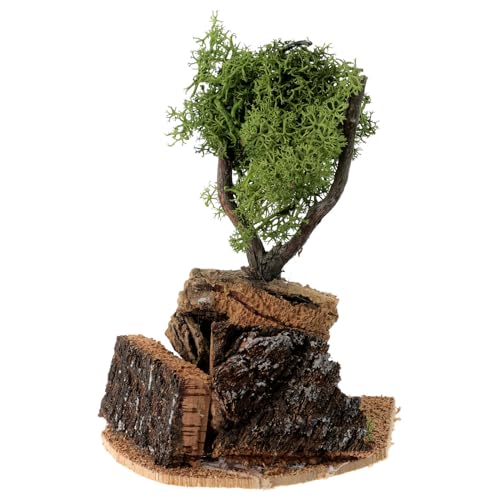 Holyart Baum mit Flechte für Krippe 20cm Gross von Holyart