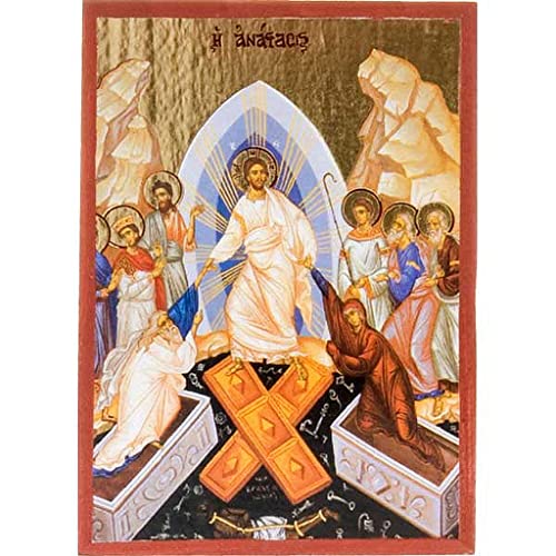 Holyart Bedruckte Ikone mit Bild des Abstieges Christi in die Unterwelt Holyart Bedruckte Ikone mit Bild des Abstieges Christi in die Unterwelt von Holyart