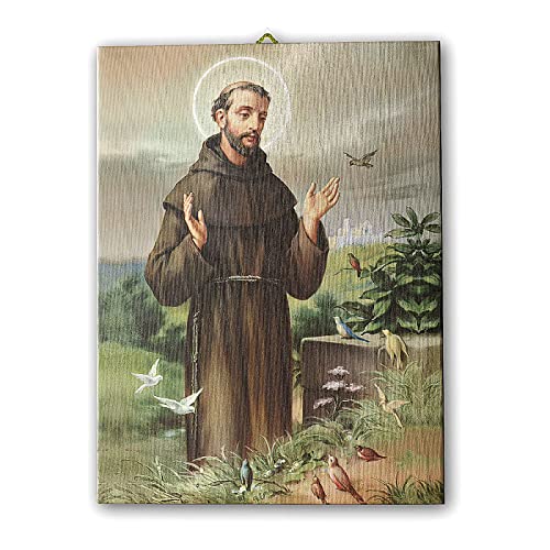 Holyart Bild auf Leinwand Franz von Assisi, 25x20 cm von Holyart
