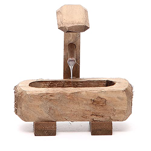 Holyart Brunnen für Krippe Dunkelholz 8x5x8cm von Holyart