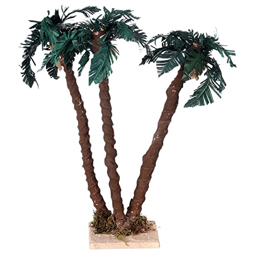 Holyart Deifach-Palme,30 cm H, geeignet für eine 16-20 cm Krippe von Holyart