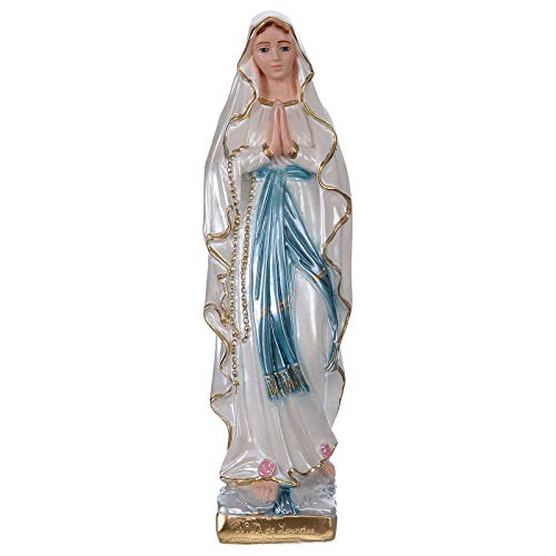 Holyart Gottesmutter von Lourdes 30cm perlmuttartigen Gips von Holyart