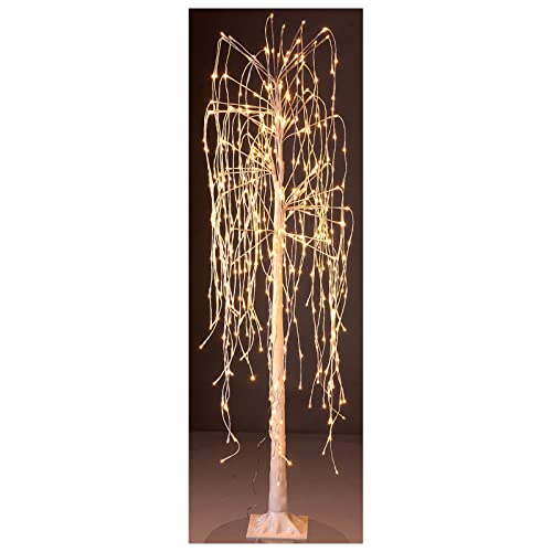 Holyart Led Lichterbaum 180cm 480 LEDs Trauerweide warmweiss Aussengebrauch von Holyart
