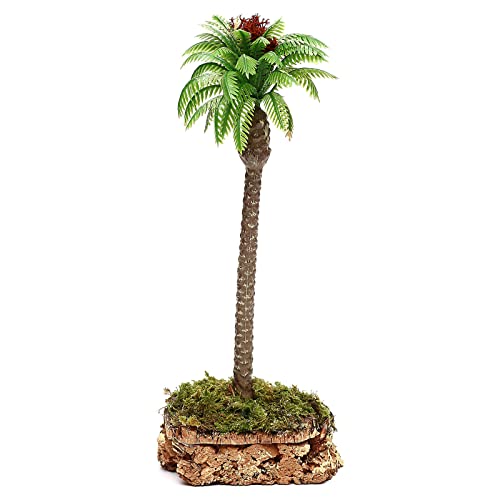 Holyart Palme mit Basis aus Kork, 20 cm Reale Höhe von Holyart