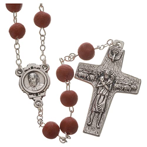 Holyart Rosenkranz mit Rot-Jasminduft Papst Franziskus von Holyart