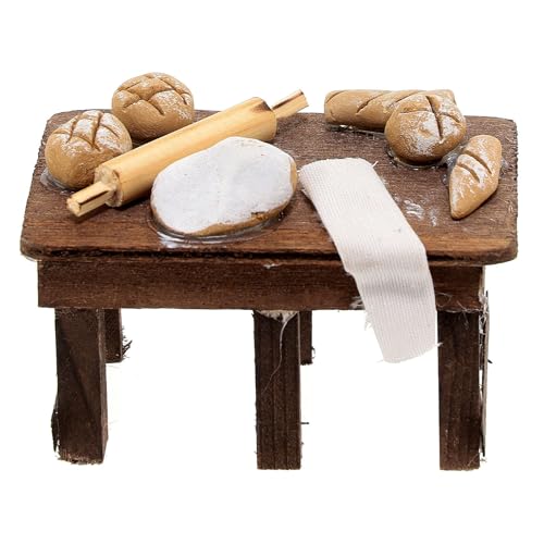 Holyart Tisch vom Bäcker Krippe Neapel von Holyart