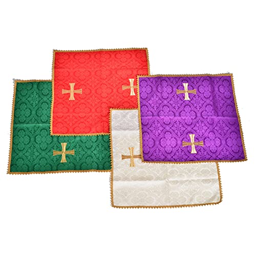 Holyart Tuch für Kelch goldenen Kreuz, rot von Holyart