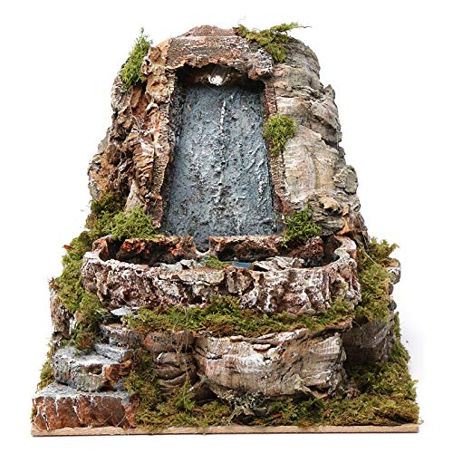 Holyart Wasserfall und Kleiner See, für 9-10 cm Krippe, 20x20x25 cm von Holyart