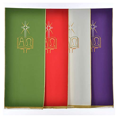 Pultbehang Polyester Alpha und Omega, Elfenbeinfarbig von Holyart