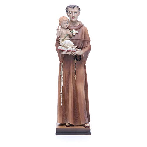 Statue HL. Antonius 30cm bemalten Harz von Holyart