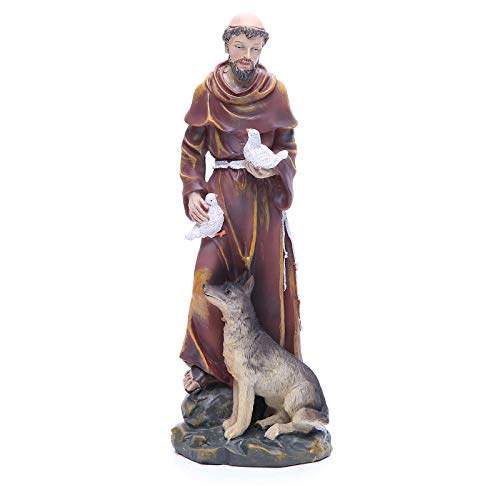 Statue HL. Franz von Assisi 30cm bemalten Harz von Holyart
