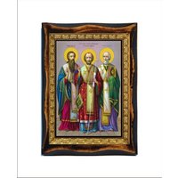 Drei Heilige Hierarchen - Tres Hierarchae Santos Jerarcas Padres Trikristallines Hierarcas Sagrados von Holyartstore